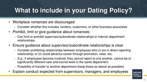 company dating policies